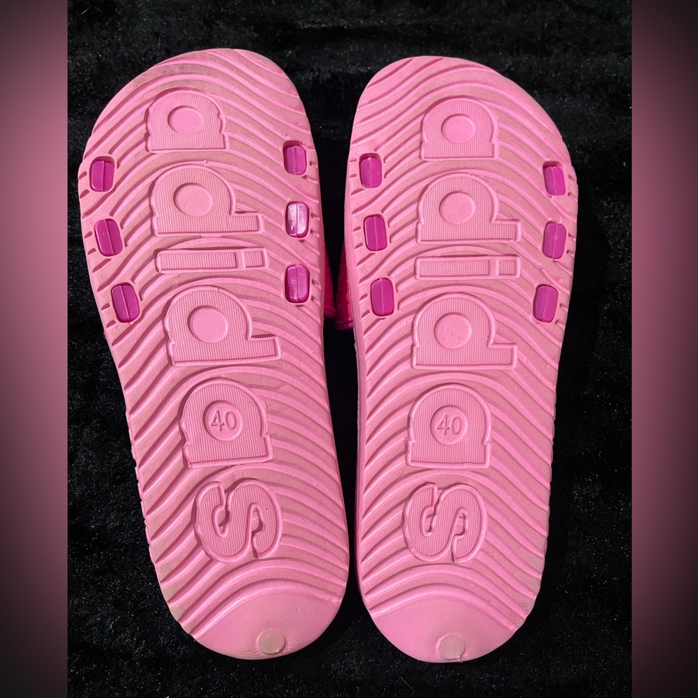 Adidas Pink Slide Sandals. Size 40 - Picture 2 of 2